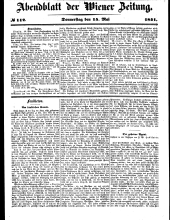 Wiener Zeitung 18510515 Seite: 13