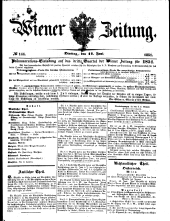 Wiener Zeitung 18510617 Seite: 1