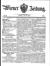 Wiener Zeitung 18510622 Seite: 1