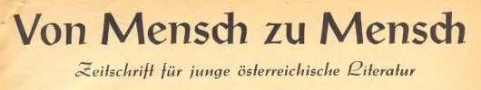 Beispielhafter Titelschriftzug der Zeitschrift