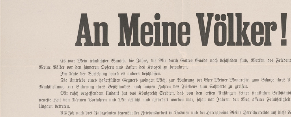 Die Ausstellung zum Ersten Weltkrieg