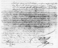 Abb. 3: Johann Wolfgang von Goethe: Brief an Joseph Stanislaus Zauper, 14. April 1822, Bl. 1V auf dem die Schrift der Rekto-Seite durchschimmert [Österreichisches Theatermuseum, Wien]. In: Sichtungen 2, S. 148