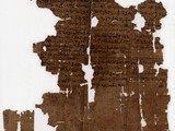 Papyrus über Mond- und Sonnenfinsternisse und Mond-Omen
Demotisch, Papyrus
Arsinoe ?, 
spätes 1. – frühes 3. Jh. n. Chr. 