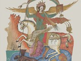 Erzengel Michael als 
Drachenkämpfer zu Pferd
Bukowina, 1610