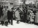 Karl Renner und Theodor Körner auf dem Weg zur Übergabe des Parlaments an die provisorische Regierung
Foto: Franz Blaha
Wien, 29. April 1945