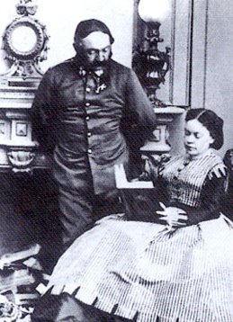 Marie von Ebner-Eschenbach mit ihrem Mann