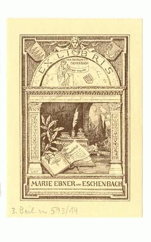 Exlibris M.v.Ebner-Eschenbach