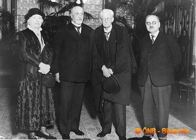 Helene Richter (mit Karl Seitz, Rudolf Larisch und Alfred Adler)