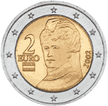 Bertha von Suttner - Euro-Münze