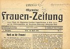 Allgemeine Frauen-Zeitung