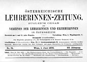 Österreichische Lehrerinnen-Zeitung