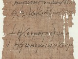 Aufsatz: Herakles und der Kaiser
Papyrus, Griechisch
Ägypten, 7. Jh.