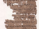 Diktat der Erzählung vom Vatermörder
Papyrus, Griechisch
Ägypten, 7.–8. Jh.
