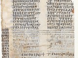 Übung der Buchschrift
Pergament, Koptisch
Ägypten, 9. Jh.?