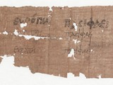 Übung von Zierbuchstaben
Papyrus, Griechisch
Ägypten, 3. Jh.