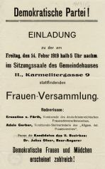 Einladung deutschdemokratischen Partei