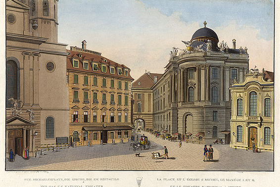 Michaelerplatz und altes Burgtheater
