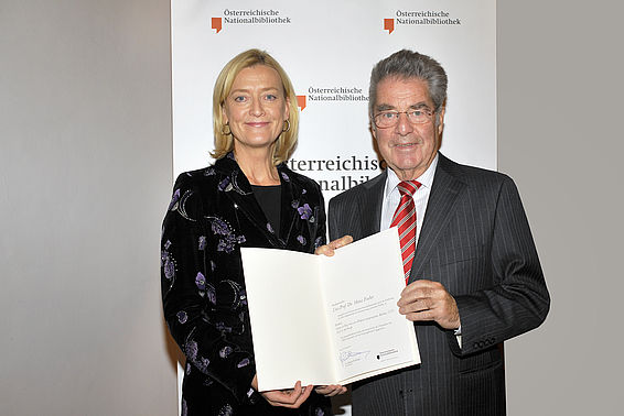 Johanna Rachinger mit Heinz Fischer