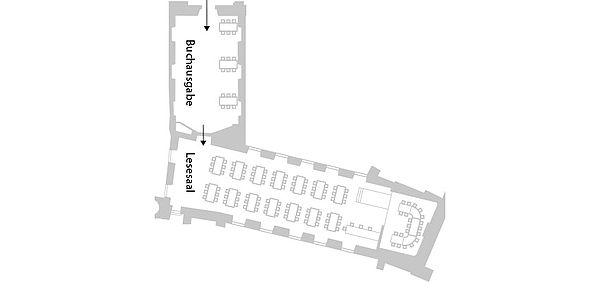 Floor plan, Augustinerlesesaal