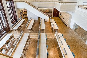 Forschungslesesaal der österreichischen Nationalbibliothek