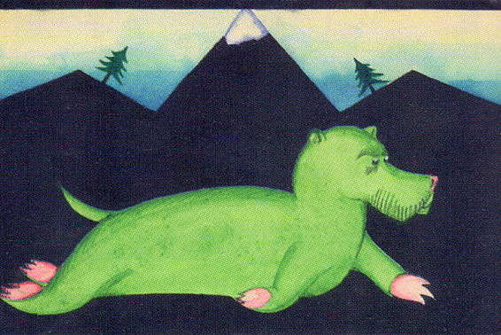Zeichnung von Peter Hammerschlag für ein Kinderbuch