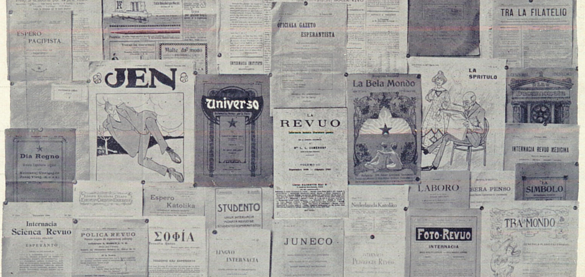 Collage Esperanto-Zeitschriften 