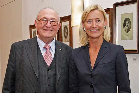 Dr. Johanna Rachinger mit Dr. Günter Geyer