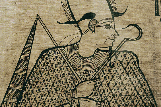 Osiris: Detail des Totenbuches der Taruma