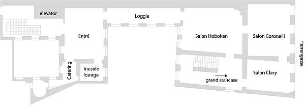 Floor plan Palais Mollard