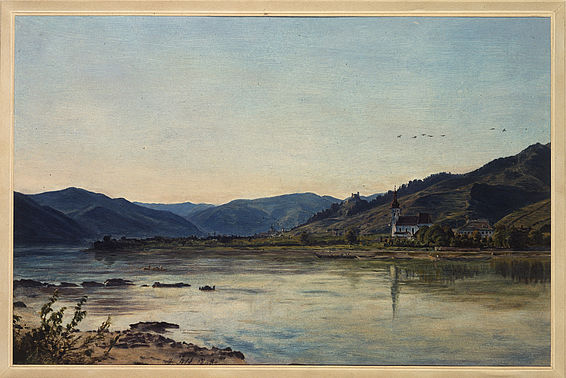 Loiben, Jakob Alt, Gouache