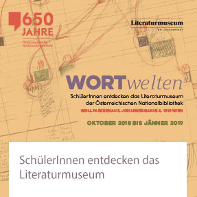 Wortwelten, SchülerInnen entdecken das Literaturmuseum, Foldercover