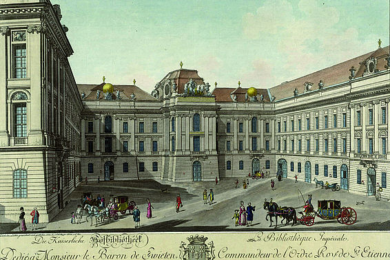 Josefsplatz, Kolorierter Kupferstich