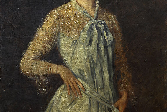 Porträt Berta Zuckerkandls, Gemälde (Öl auf Leinwand): Vilma Elisabeth von Parlaghy Brochfeld, 1886 – © Österreichische Nationalbibliothek