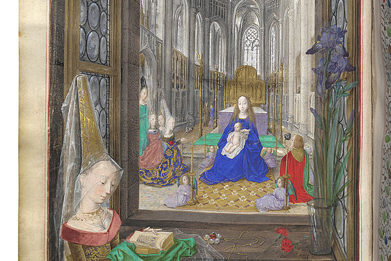Maria von Burgund beim Gebet