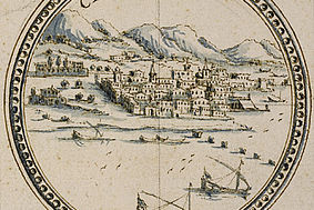 Detail, Francesco Cassiano de Silva, Königreich Neapel, 1708
