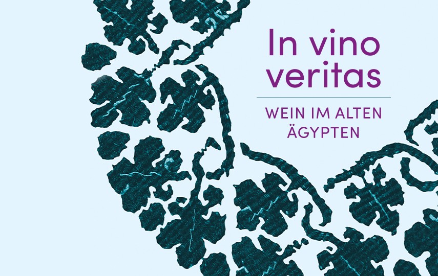 Weinranken um Ausstellungstitel "in vino veritas"