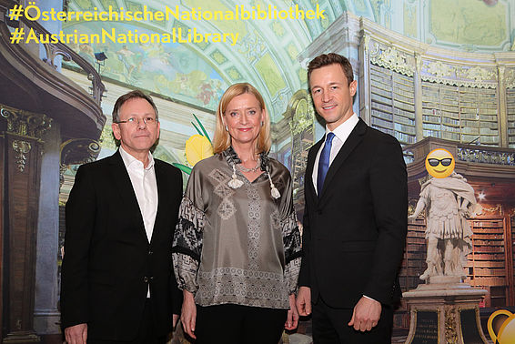 Doron Rabinovici, Johanna Rachinger und Gernot Blümel