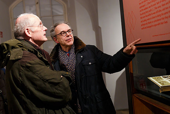 Maximilian Stockert mit Alfred Schmidt – © Österreichische Nationalbibliothek/APA-Fotoservice/Schedl