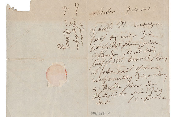 Brief an Czerny: Ludwig van Beethoven, Brief an Carl Czerny – © Österreichische Nationalbibliothek