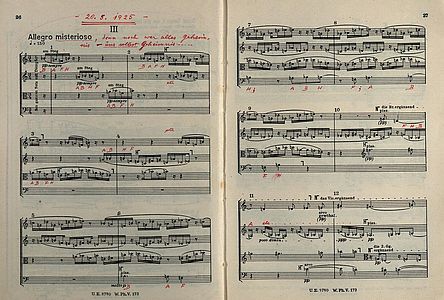 Alban Berg: Lyrische Suite für Streichquartett