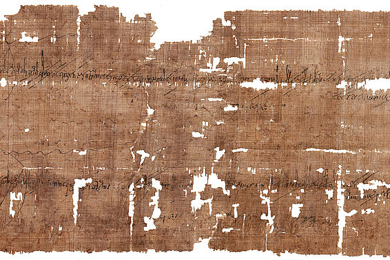 Einzige vollständig erhaltene Anweisung für die Auszahlung der „annona militaris“ Papyrus Latein Ägypten, 19. März 399 n. Chr.