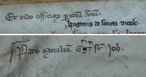 Schrift eines Salzburger Bibliothekars aus dem 14. Jahrhundert