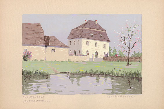 Das Haus Nikolaus Johann van Beethovens in Gneixendorf Olga Hernick-Lippert; um 1900