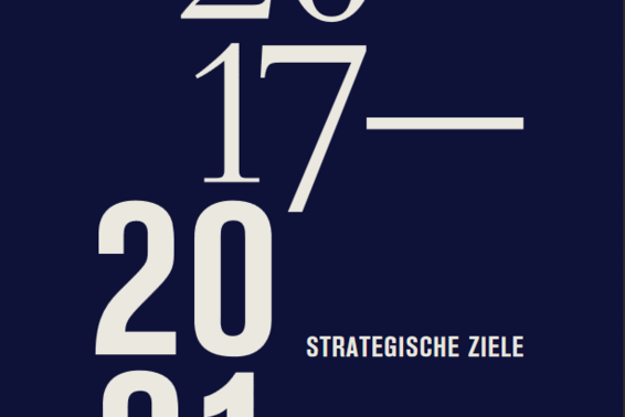 Cover der Broschüre Strategische Ziele 2017-2021