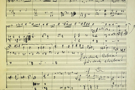 Gustav Mahler, 10. Sinfonie Originalhandschrift, 1910 – © Österreichische Nationalbibliothek