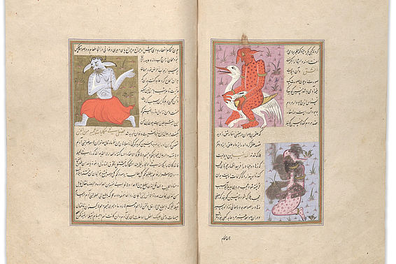 3 sogenannte Divs, Dämonen der persischen Mythologie