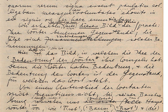 Mansukript, Philosophische Untersuchungen, Ludwig Wittgenstein, 1936 – © Österreichische Nationalbibliothek