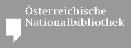 Logo der Österreichischen Nationalbibliothek, negativ auf grauem Hintergrund