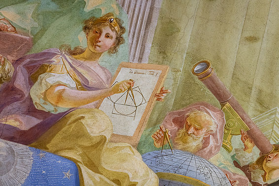 Augustinian Reading Room, detail fresco