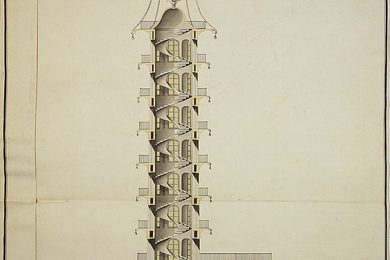 Pläne und Ansichten von Laeken, um 1780